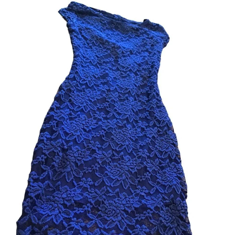 B Darlin beautifully royal lace dress lined juniors size 3/4